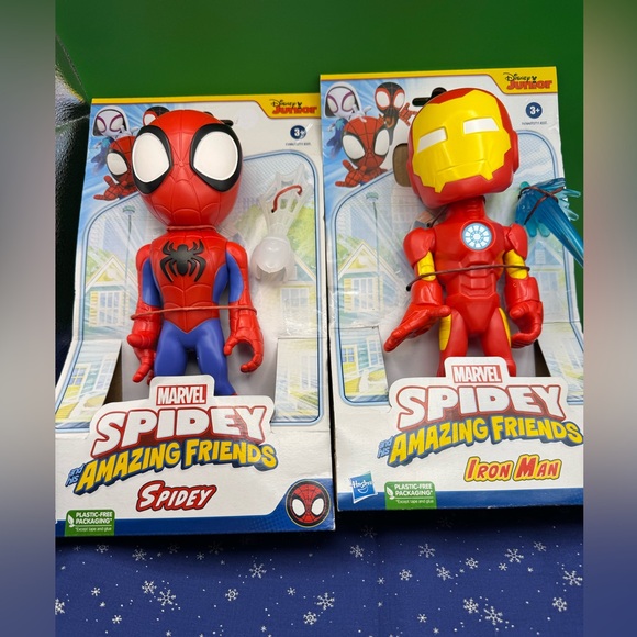 3019-PTTT Spidey And Iron Man Marvel Amazing Friends Disney Junior Hasbro Age 3+ - Picture 1 of 7